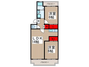 プリムロ―ズ南浦和の物件間取画像